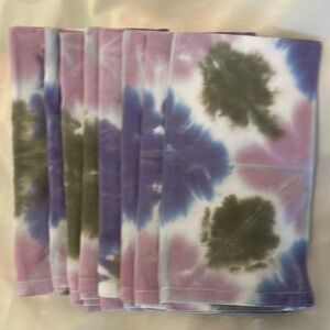 Tie-Dye Cloth Napkins 8  Brand New